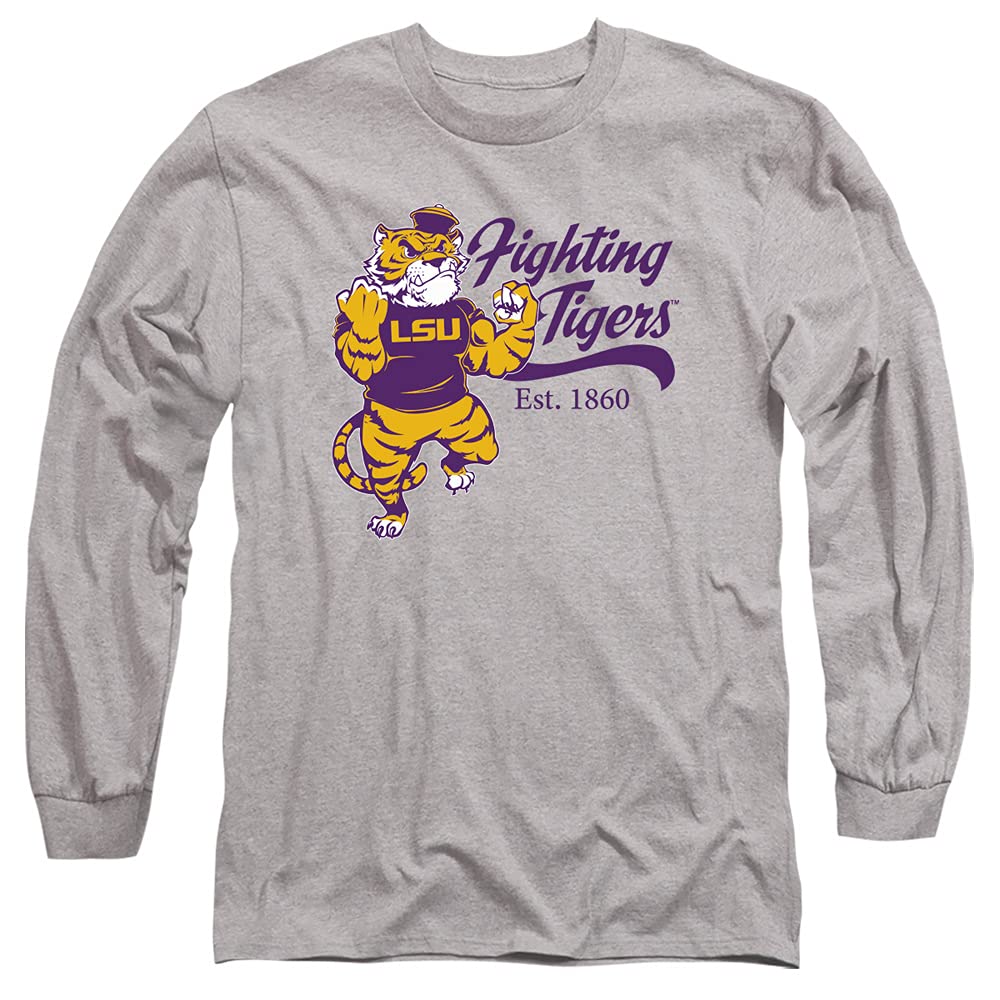 Louisiana State University LSU Official Mike The Fighting Tiger Unisex Adult Long-Sleeve T Shirt