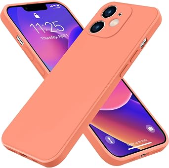 for iPhone 11 Case,Liquid Silicone Gel Rubber Phone Case,Non-Yellowing Phone Bumper Cover,Multi-Color Silicone Phone Case,Non-Slip Full Body Slim Protective Cover,6.1-InchOrange 1.191