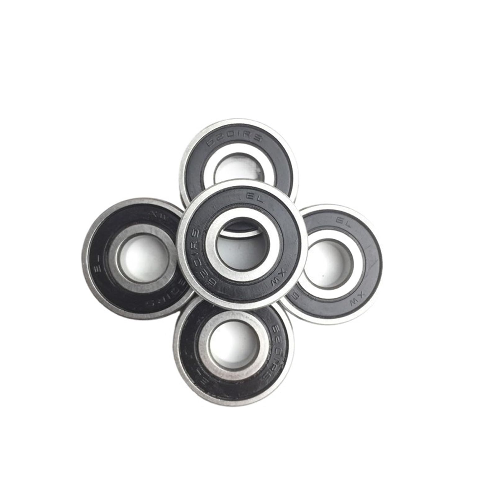 SFJSFIMQ 4 PCS 6203RS Bearing ABEC-3 17x40x12 mm deep Groove 6203-2RS Ball Bearing 6203RZ 180201 RZ RS 6203 2RS ​​EMQ Quality