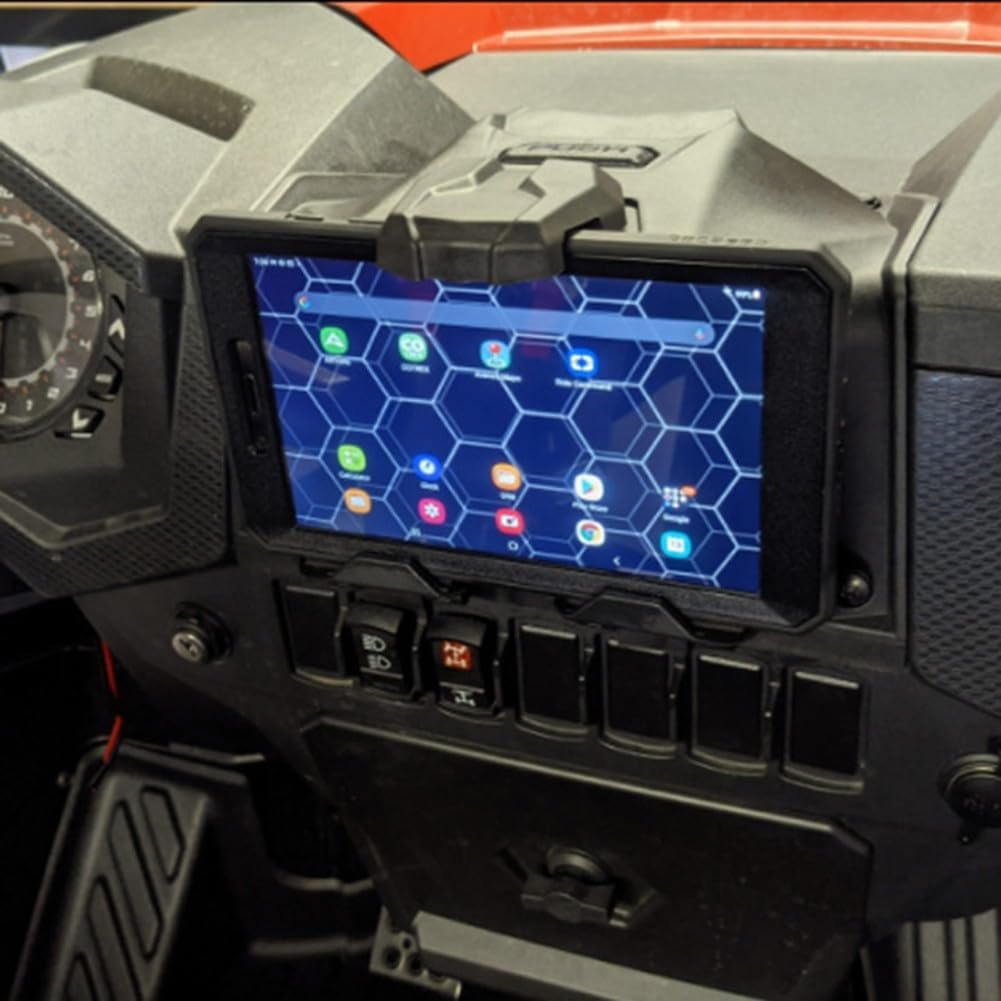 Boîte de rangement avec support de téléphone pour appareil électronique Polaris pour RZR XP1000, RZR XP4 1000, RZR Trail S 900/1000 et modèles Turbo 2019-2023 – Construction en polyéthylène