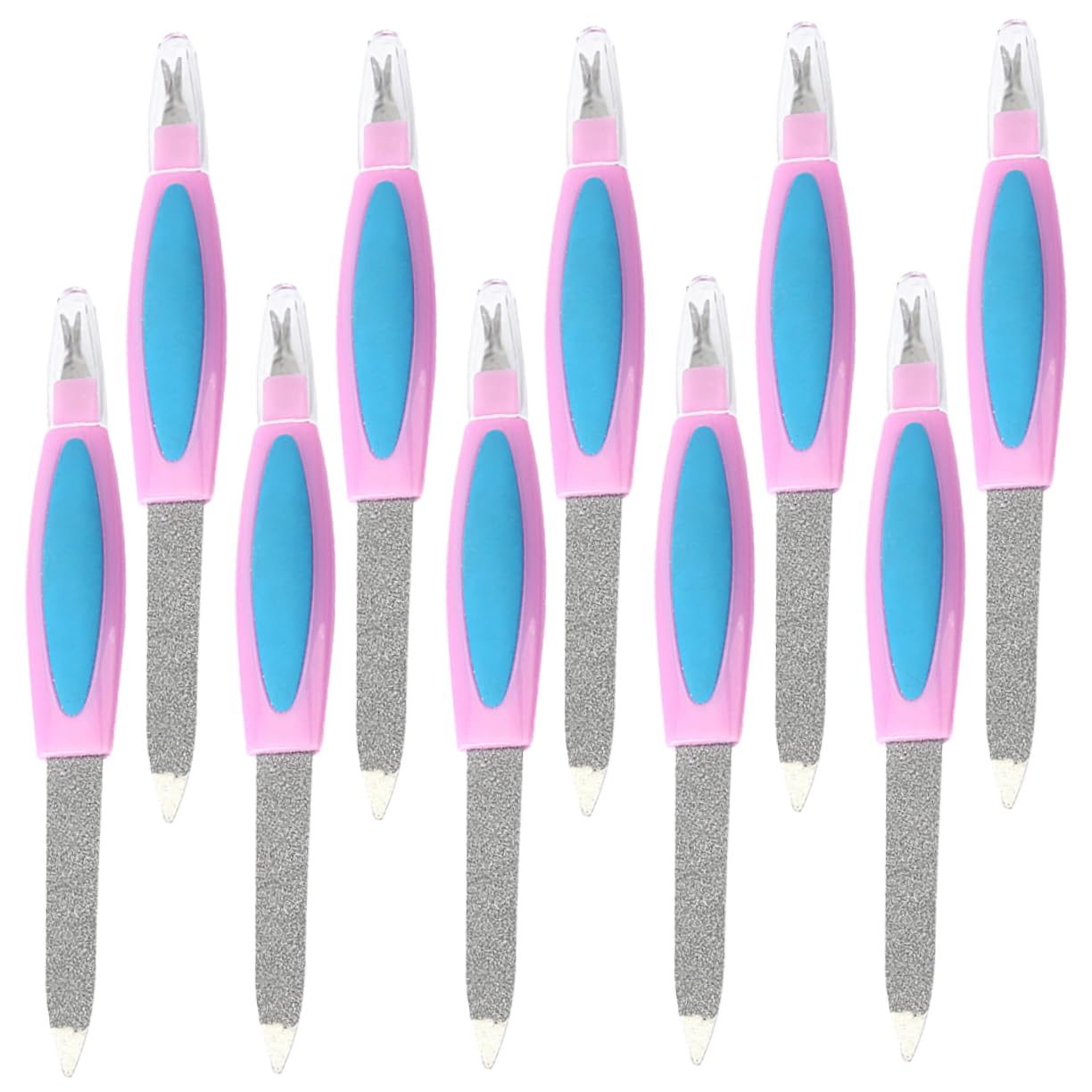 ERINGOGO 10Pcs Double Ended Nail Files Reusable Dual Sided Nail Buffing Tools for Home and Salon Use Compact Design for Durable Easy to Clean