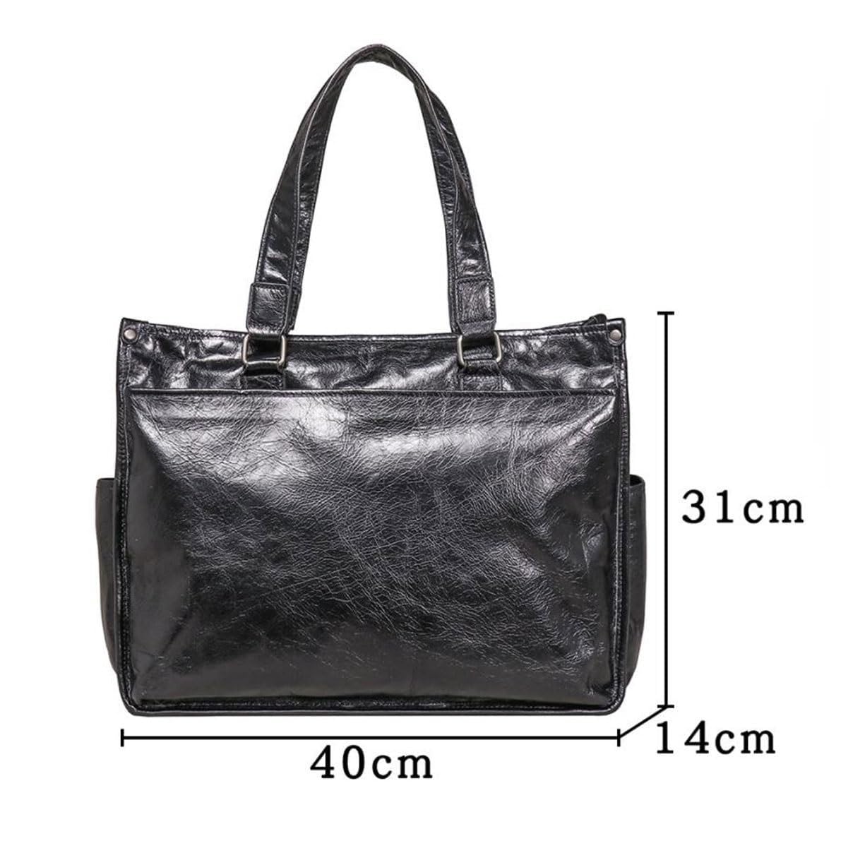 Borsa per computer portatile in pelle da uomo, 15 pollici, borsa impermeabile a tracolla, borsa a tracolla, borsa da lavoro