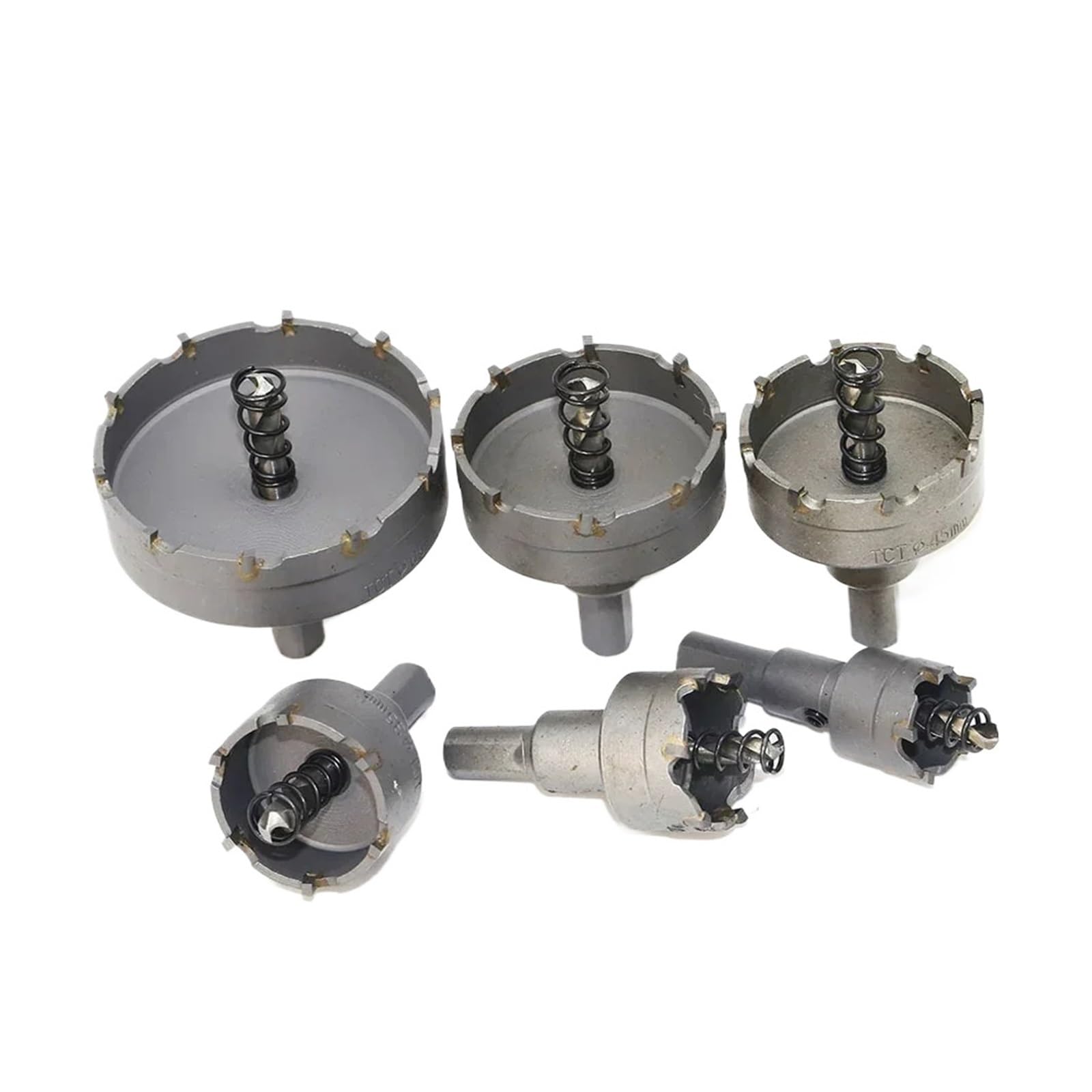 Set Di 6 Punte For Trapano Con Punta In Carburo Da 22-65 Mm, Fresa For Fori In Lega Di Acciaio Inossidabile For Utensili For La Lavorazione Di Legno/metallo