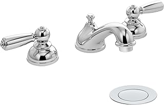 25 Green Bathroom Ideas Bringing Nature Indoors 9 Allura 8 Widespread Two-Handle Low-Flow Bathroom Faucet with Push Pop Dr...