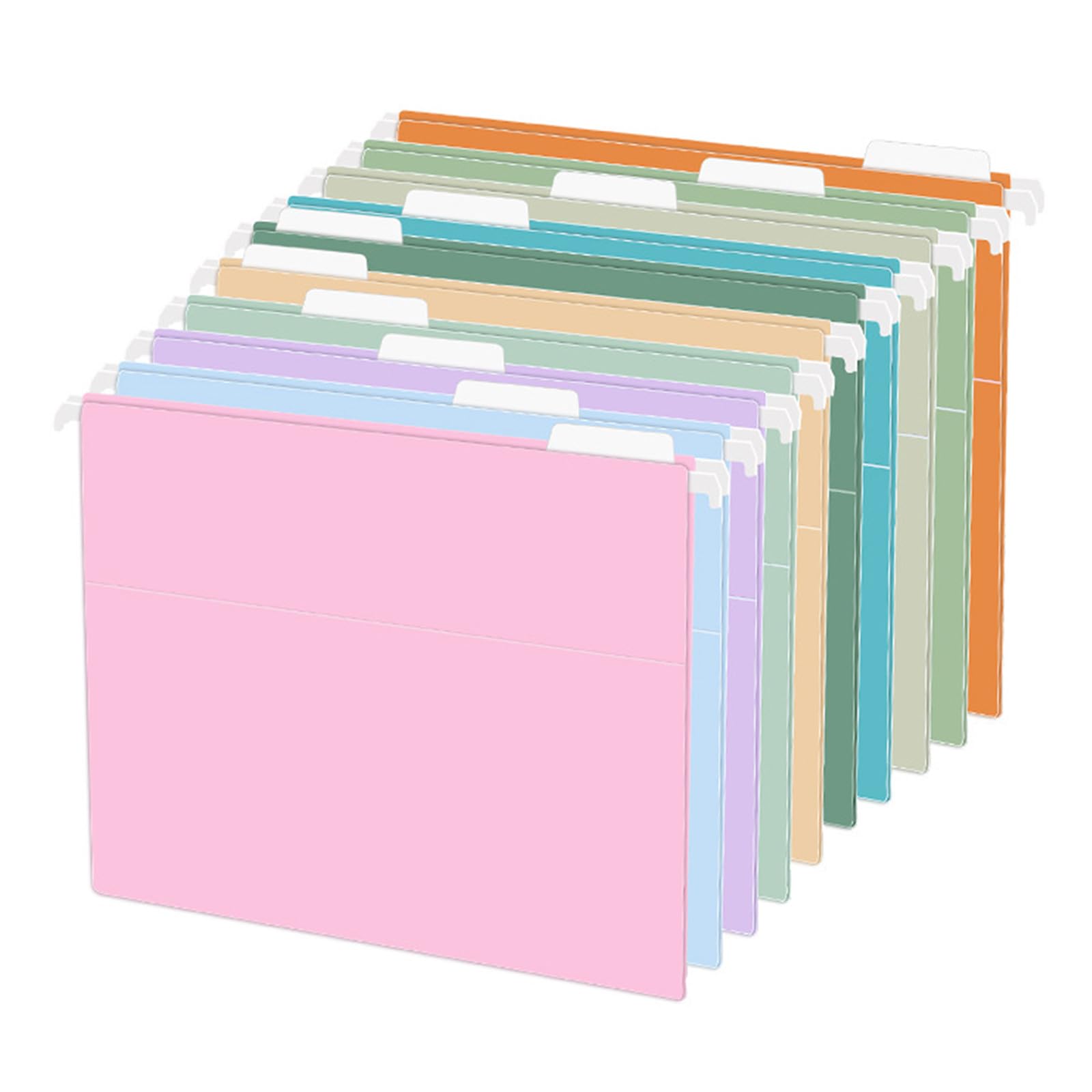 10 carpetas colgantes para archivos, tamaño carta, A4, colores