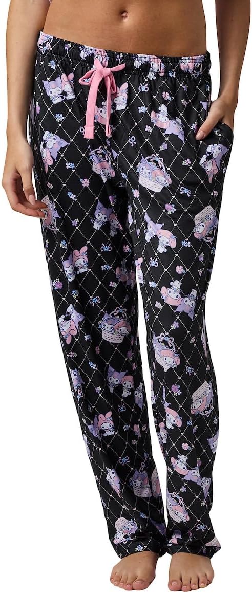 Bioworld Kuromi & My Melody Women's Lavender Sleepwear Set - Image 5