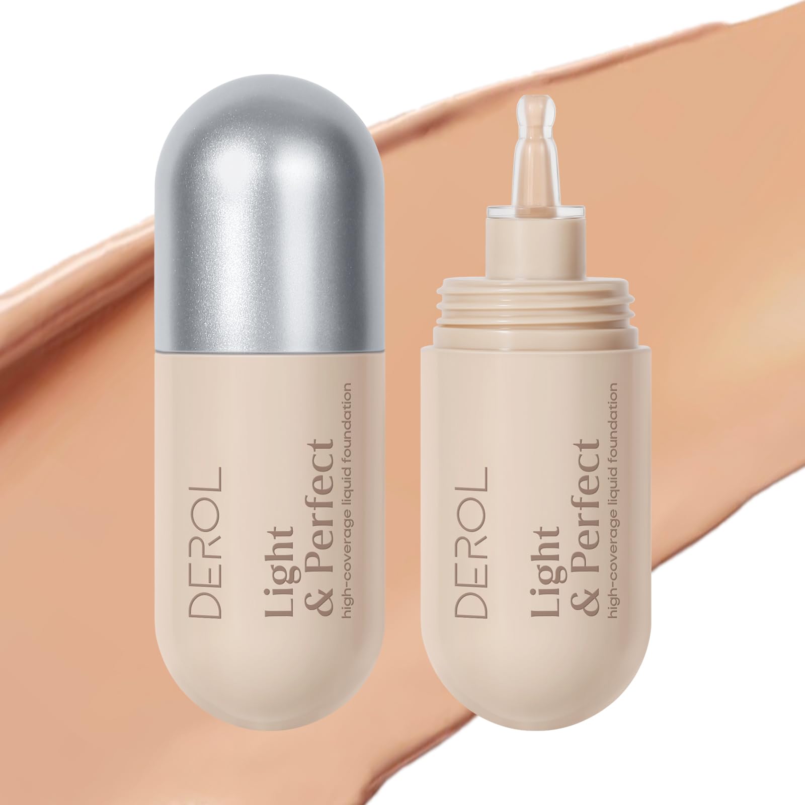 Small Milk Bottle Foundation Cream - Lightweight Sheer Hydrating Concealing Contouring and Sunscreen BB Cream 03 WHEATEN