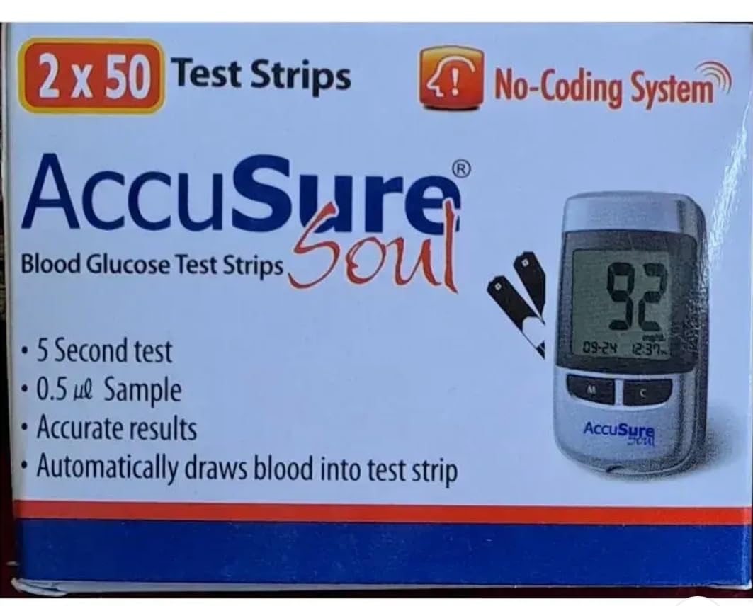Compatible with Accusure Soul 100 Test Strips