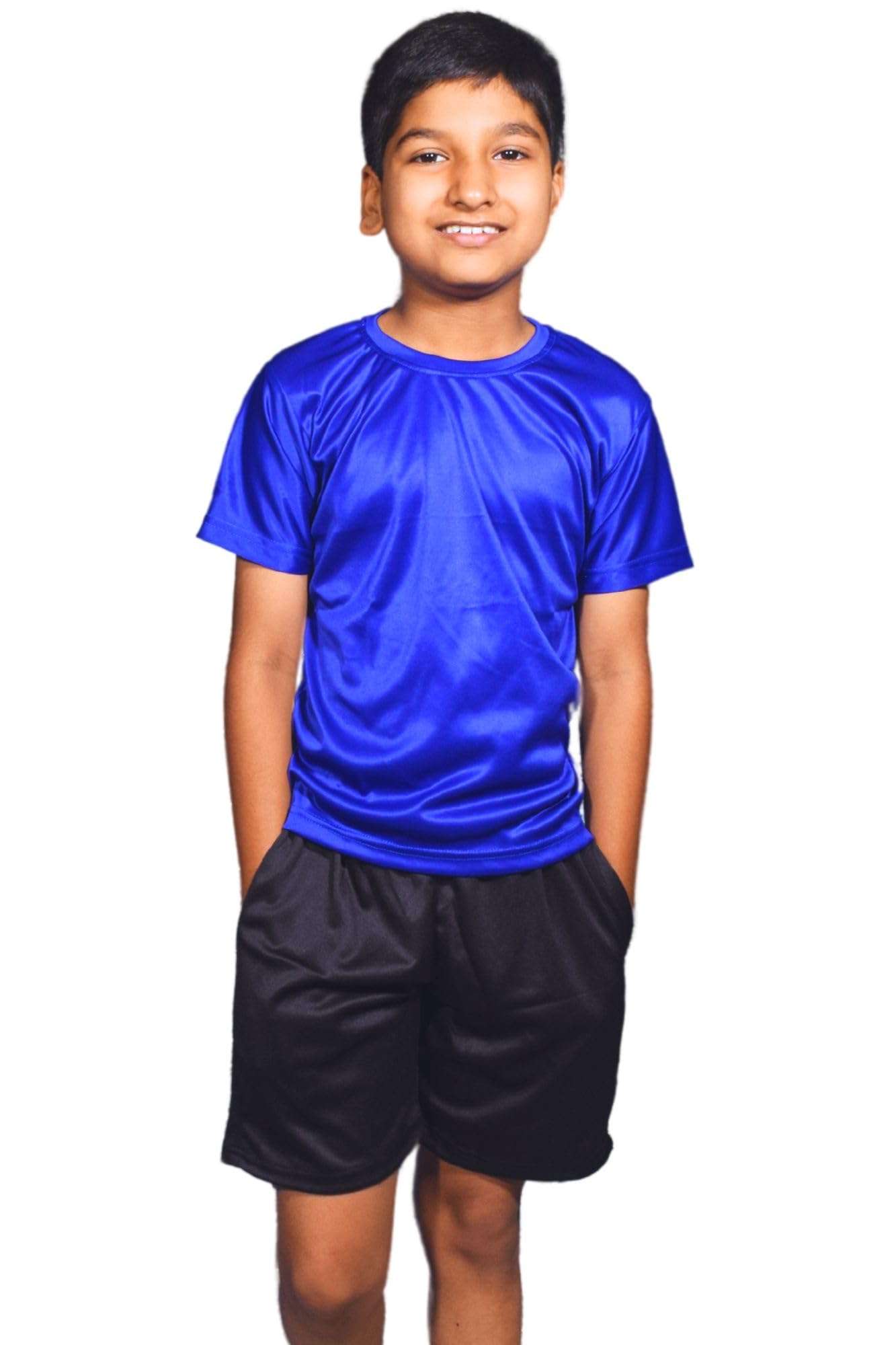 Aqua Holic Spandex Boys Regular Fit Bottom & Top Set | Swimwear | Adjustable, Quick Drying Shorts for Swimming, Beachwear, Waterpark - Royal Blue-image-14