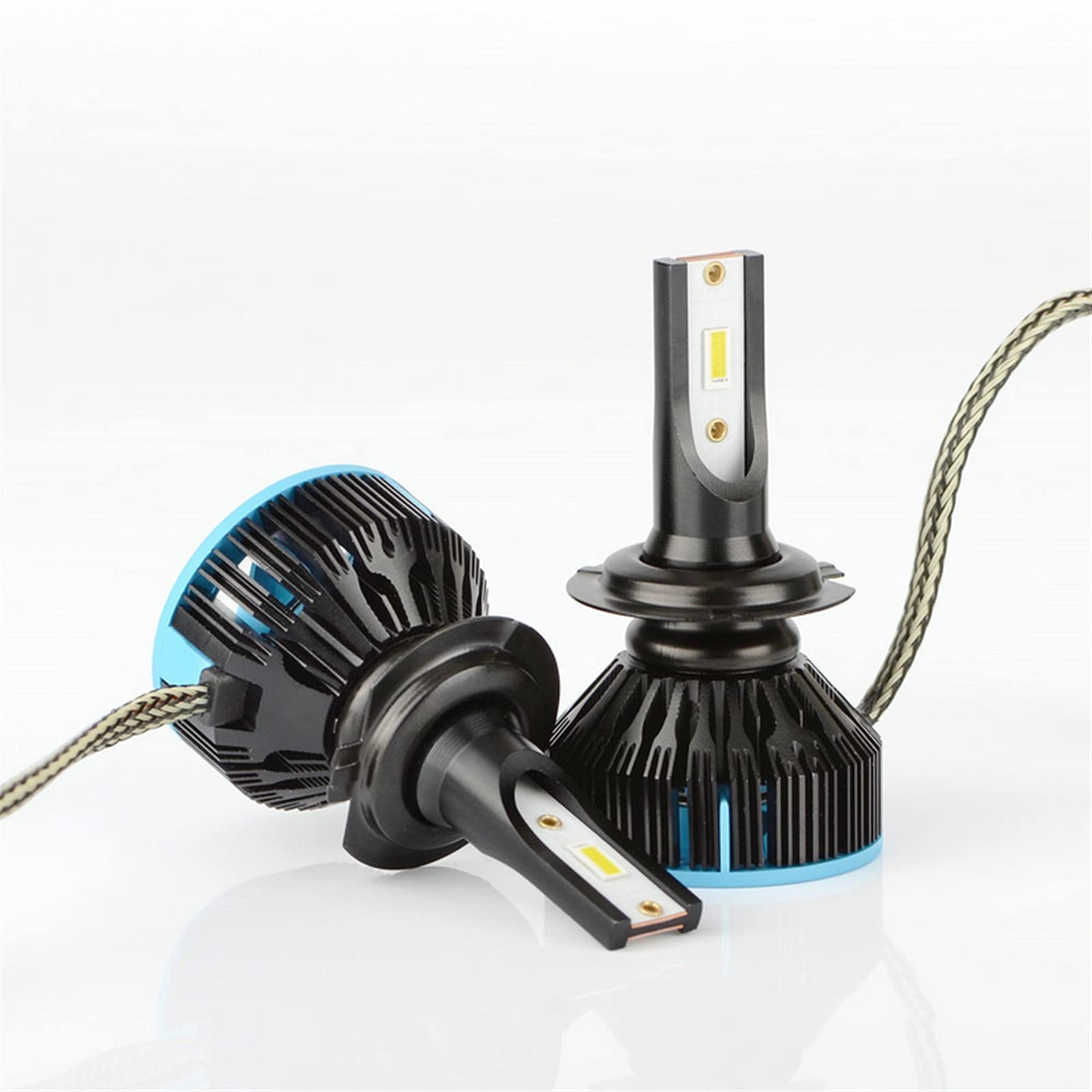 Lampadina a LED Auto LED H7 H7 Highlights ha Seguito Il Figlio Kit di conversione Auto Super Bright H1 H3 H4 9012 / HIR2 9005-9006 Lampada Nebbia Leggera 7200LM (Color : Blanc, Size : H4/9003/HB2 Hi