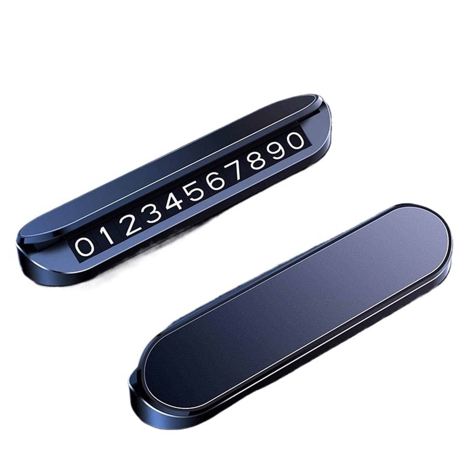 Simple Car Temporary Parking Card Phone Number Holder Luminous Telephone Plate Park Car-Styling Accessories for Car(Blue)