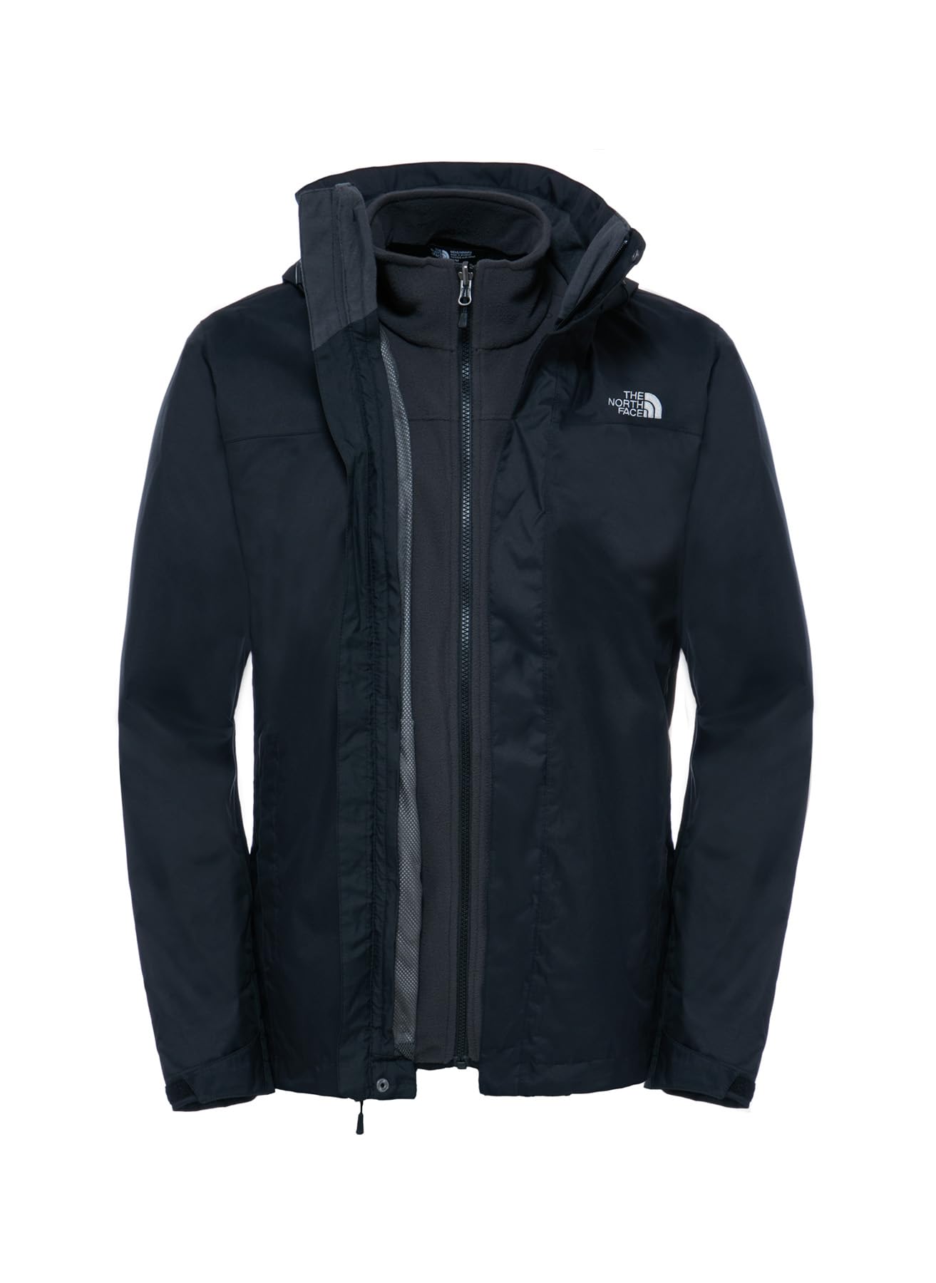 The North Face Herren Jacke Evolve II Triclimate – DryVent, Schwarz, XS