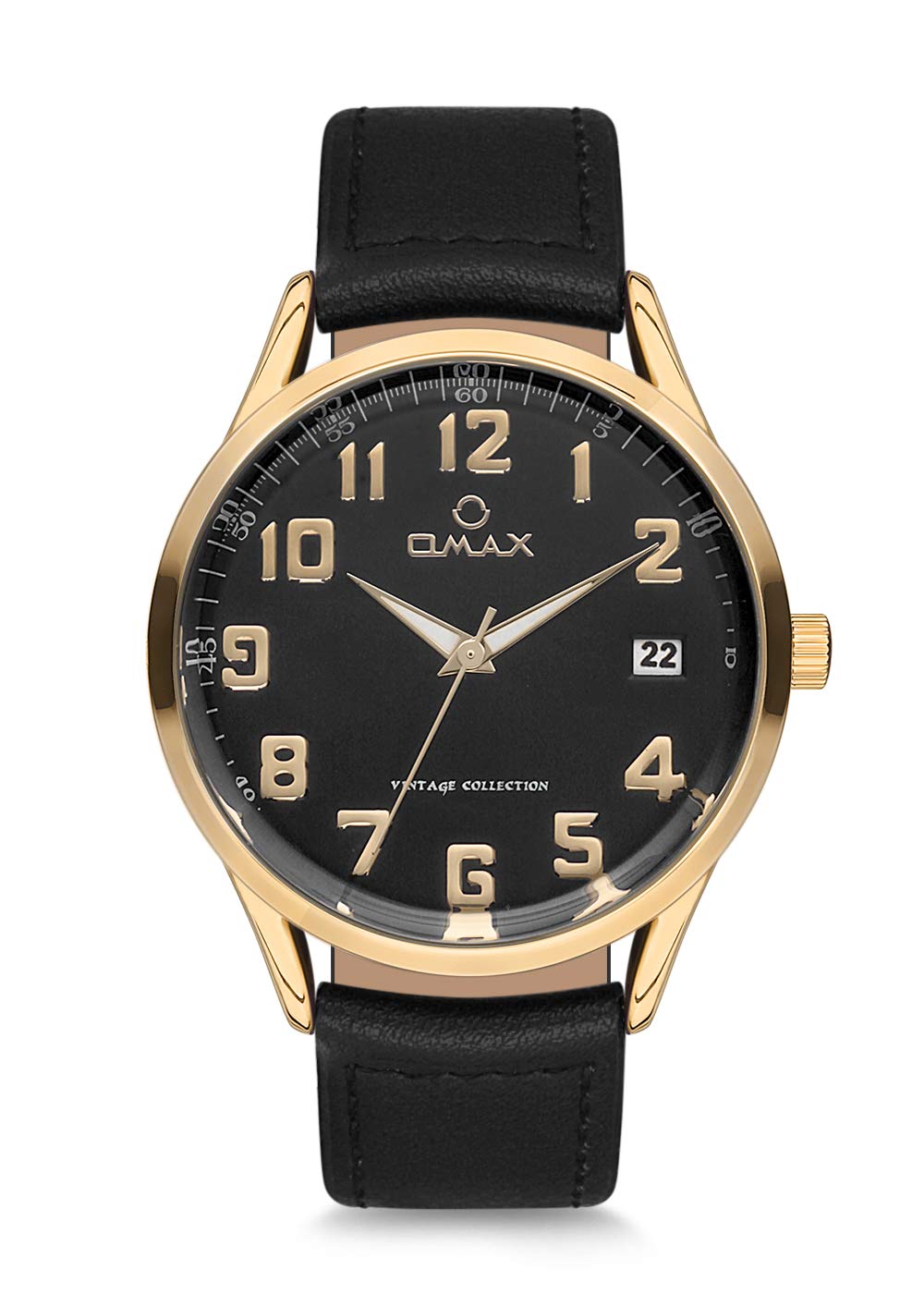 OMAX Analog Black Dial Men’s Watch with Gold Index - VC09G22A (B07MMBR7PT) Amazon Price History, Amazon Price Tracker