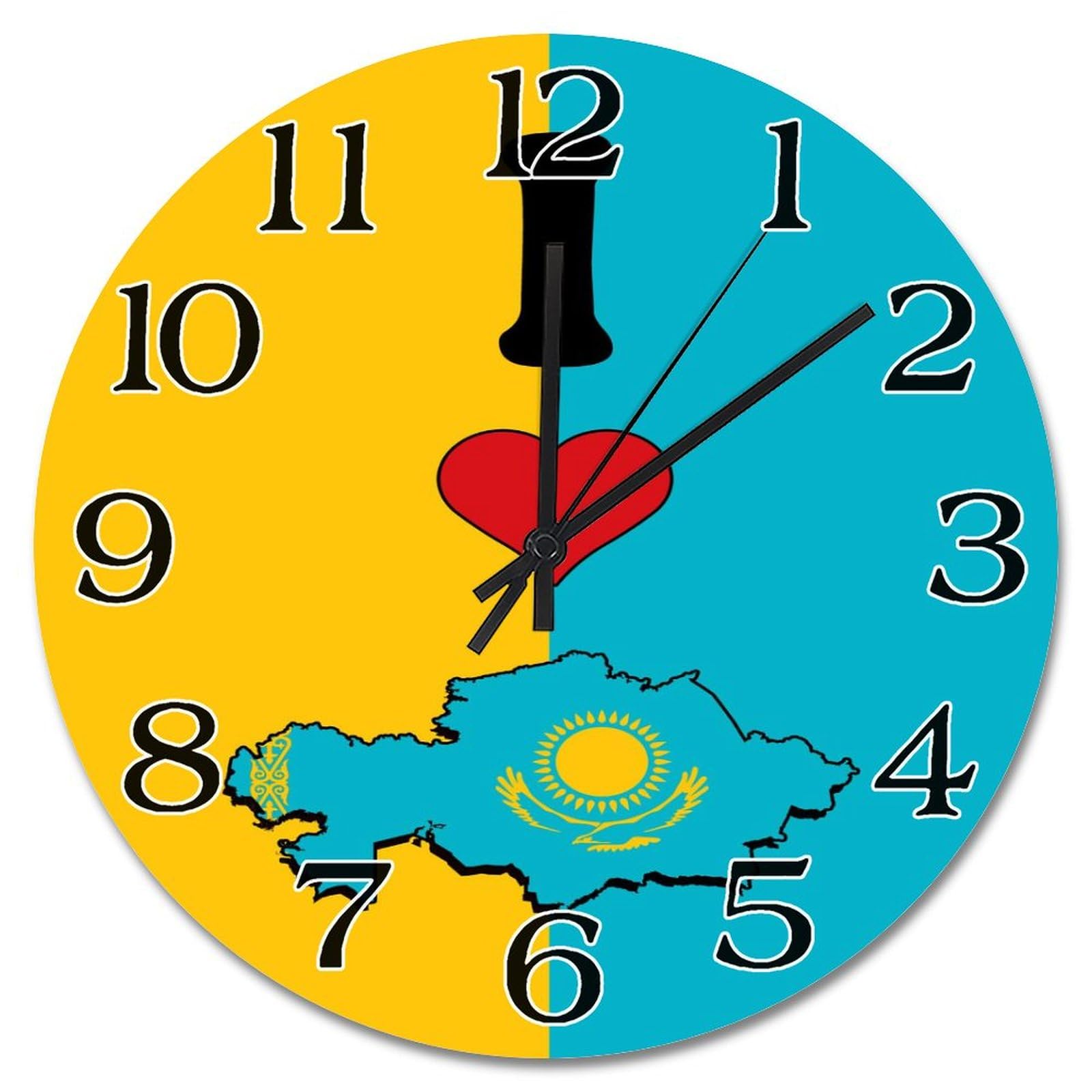 Horloge murale Kazakhstan vintage pour habiller votre cuisine ou bureau