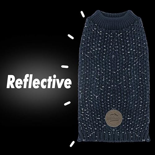 Miniatura 9 de kyeese - Suéteres pesados para perros grandes, reflectantes para perros grandes Suéter de punto para perro de otoño e invierno