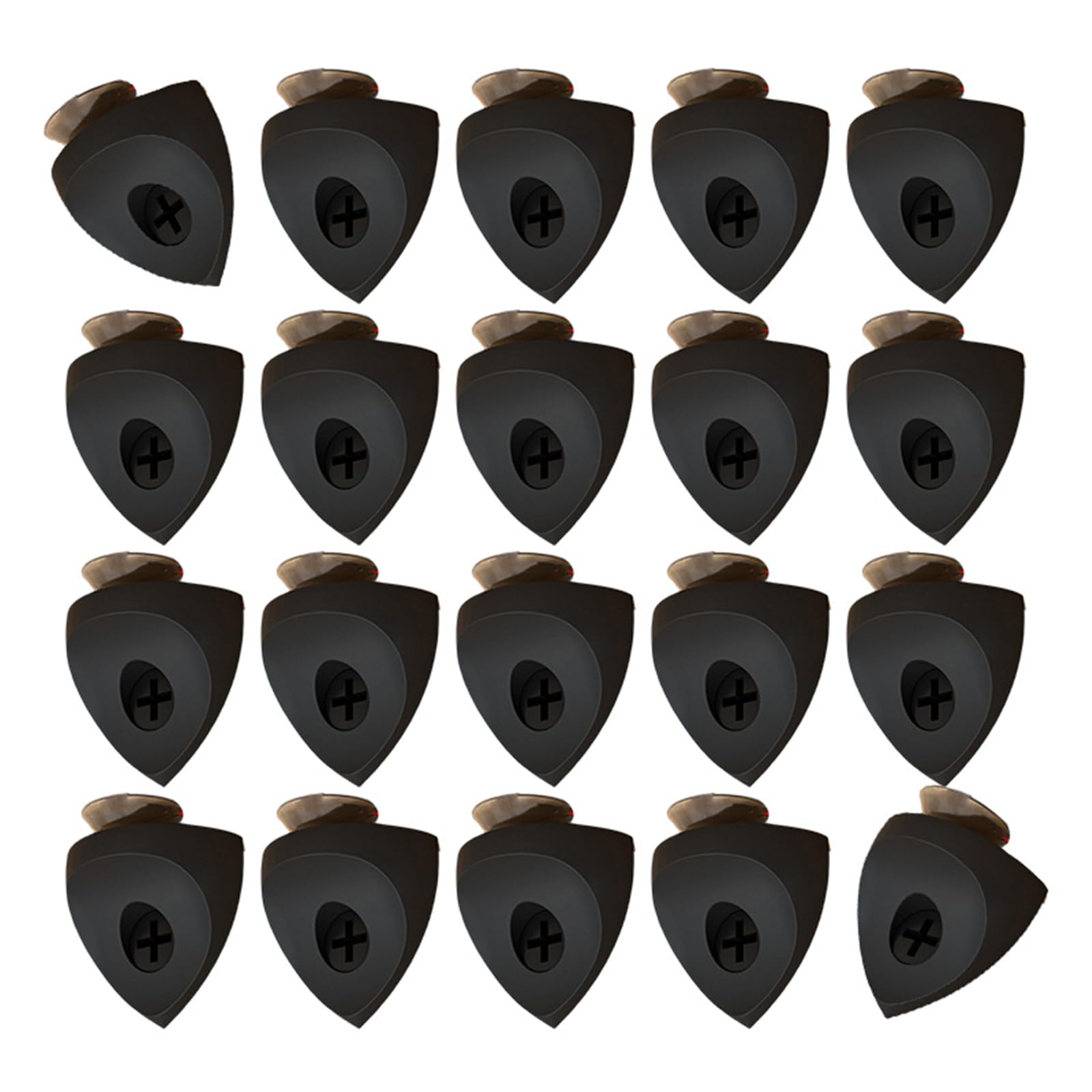 Fentency Black Number 3 20Pcs Metal Alloy Shelf Parentheses Strong Closet Planner Backs For Closet Cabinet Shelves Metal Alloy Cabinet Backs