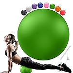 Soft Pilates Ball 9 Inch, Ideal Small Exercise Ball Between Knee Squeeze for Physical Therapy Yoga Core Medicine Abs Pt Bouncy, Mini Rubber Fitball Barre Workout Equipment for Women Men Kid Toddler