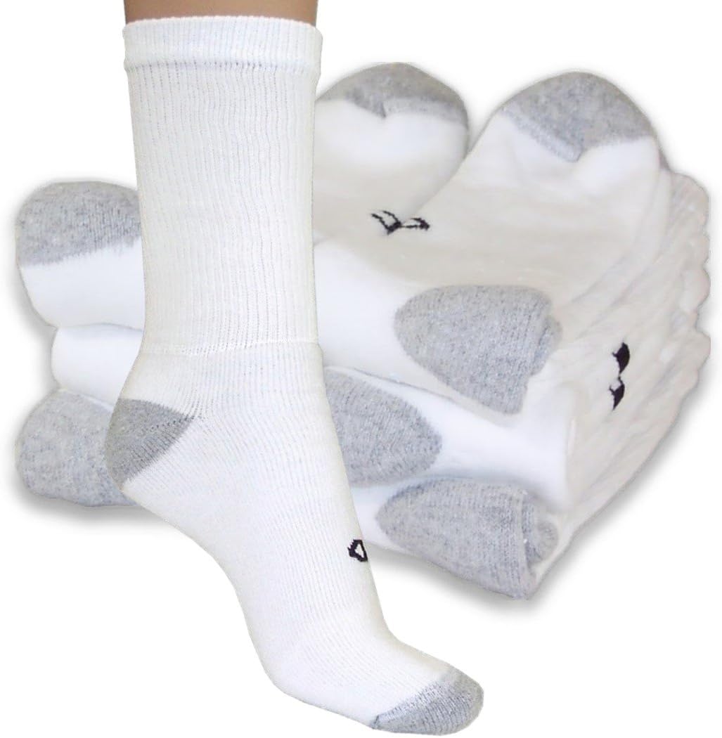 Champion Double Dryยฎ Performance Moisture Wicking Crew Sock - Men 6 Pair Pack, 6-12