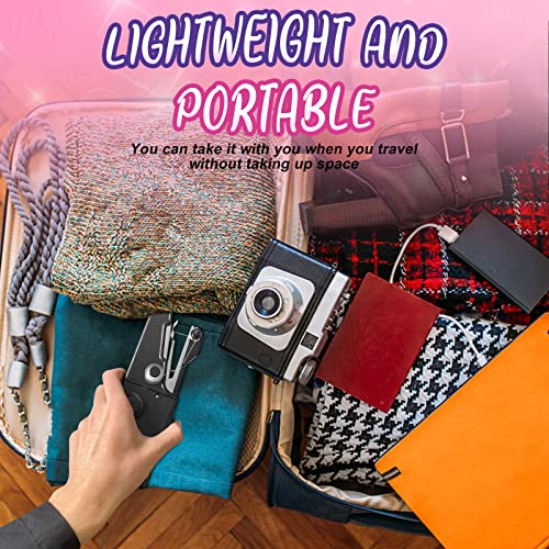Lightweight and Easy Operated Cordless Handheld Sewing Machines for Beginners,Mini Hand Sewing Machine with Accessory Kit, Portable Sewing Machine for Home Quick Repairing and Stitch Handicrafts - Thumbnail 6