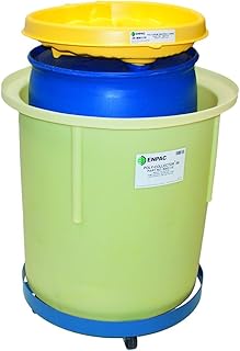 Enpac Poly Collector System 66 (with Poly Drum) - Waste Collection System, 70 Gallon Spill Capacity, 600 lbs Load Capacity