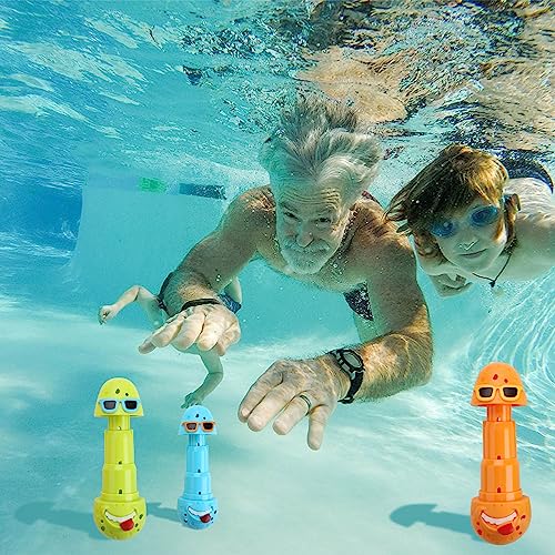 Image of Diving Pool Toys for Kids, Fun Swimming Pool Games, Water Toys for Boys /Girls Dive Eggs Sticks 3PCS