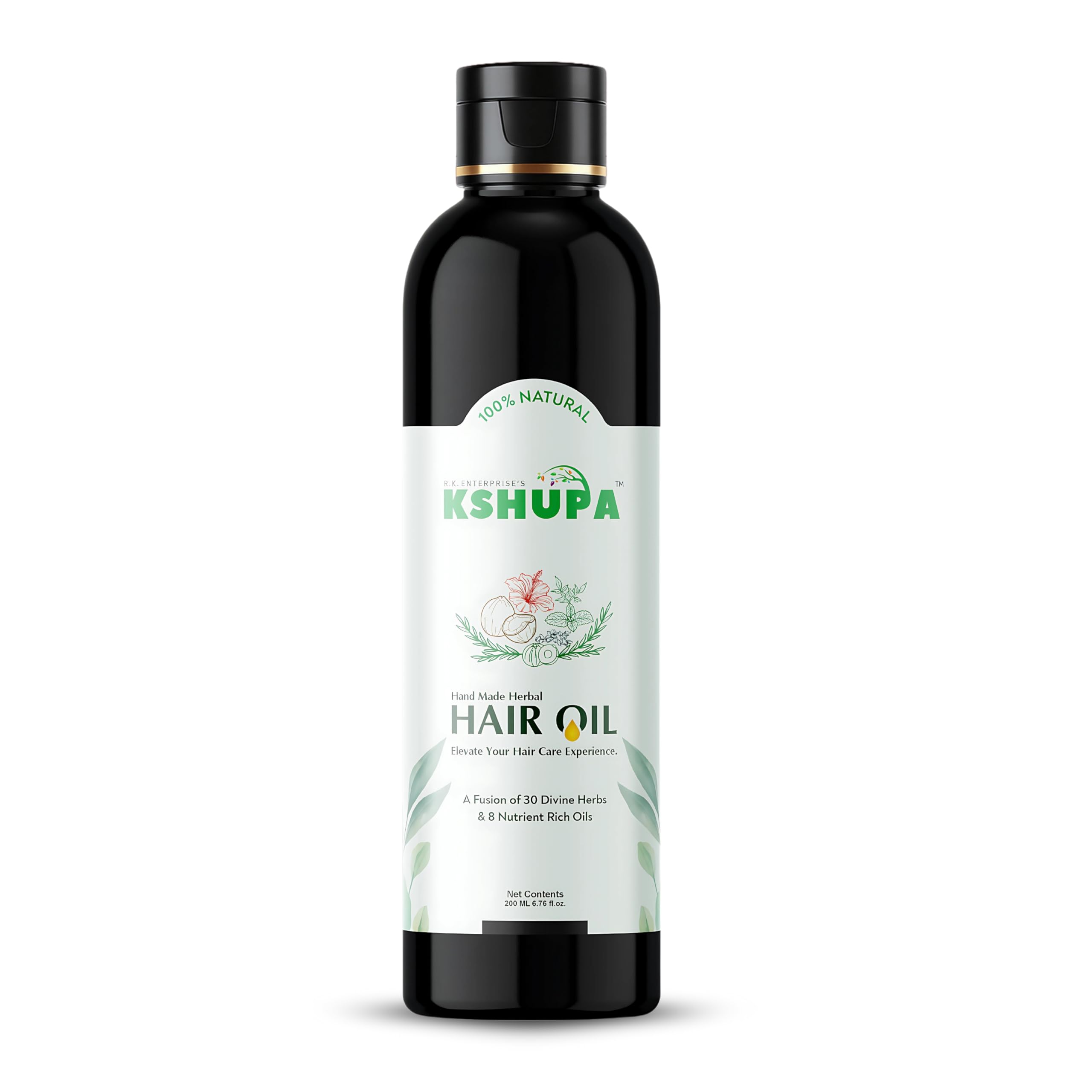 Kshupa Handmade Ayurvedic Hair Oil 200ml | Infused with Natural Herbs & Cold-Pressed Oils | Nourishes Scalp, Reduces Hair Fall & Supports Hair Growth | For Men & Women-image-34