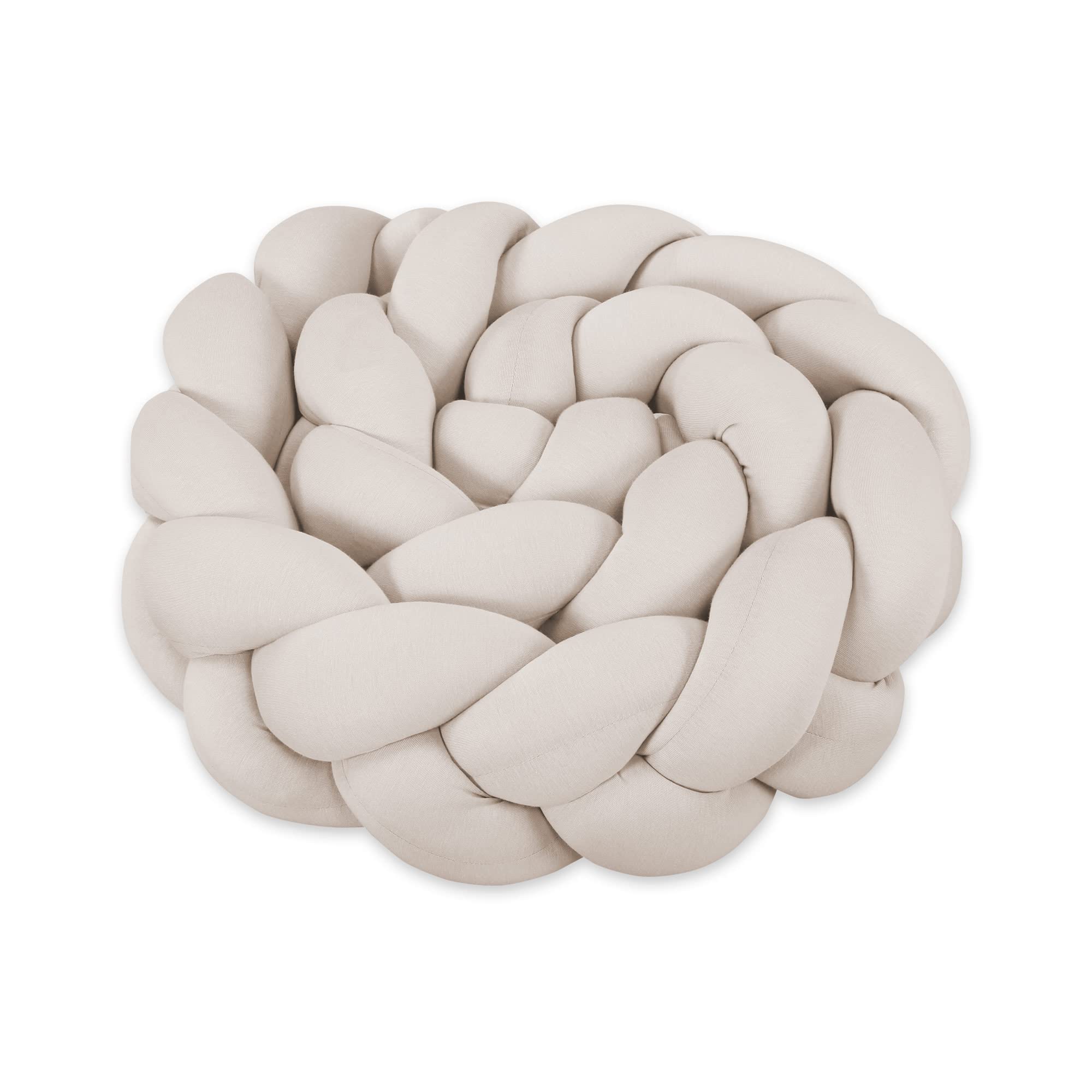 babybay Baby Kuschelschlange Nackenrolle Kopfschutz für Wickeltisch Creme 180cm