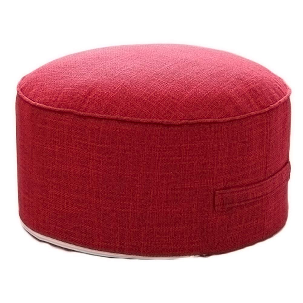 Pouf rond repose-pieds canapé déhoussable : fini le mobilier lourd et sale