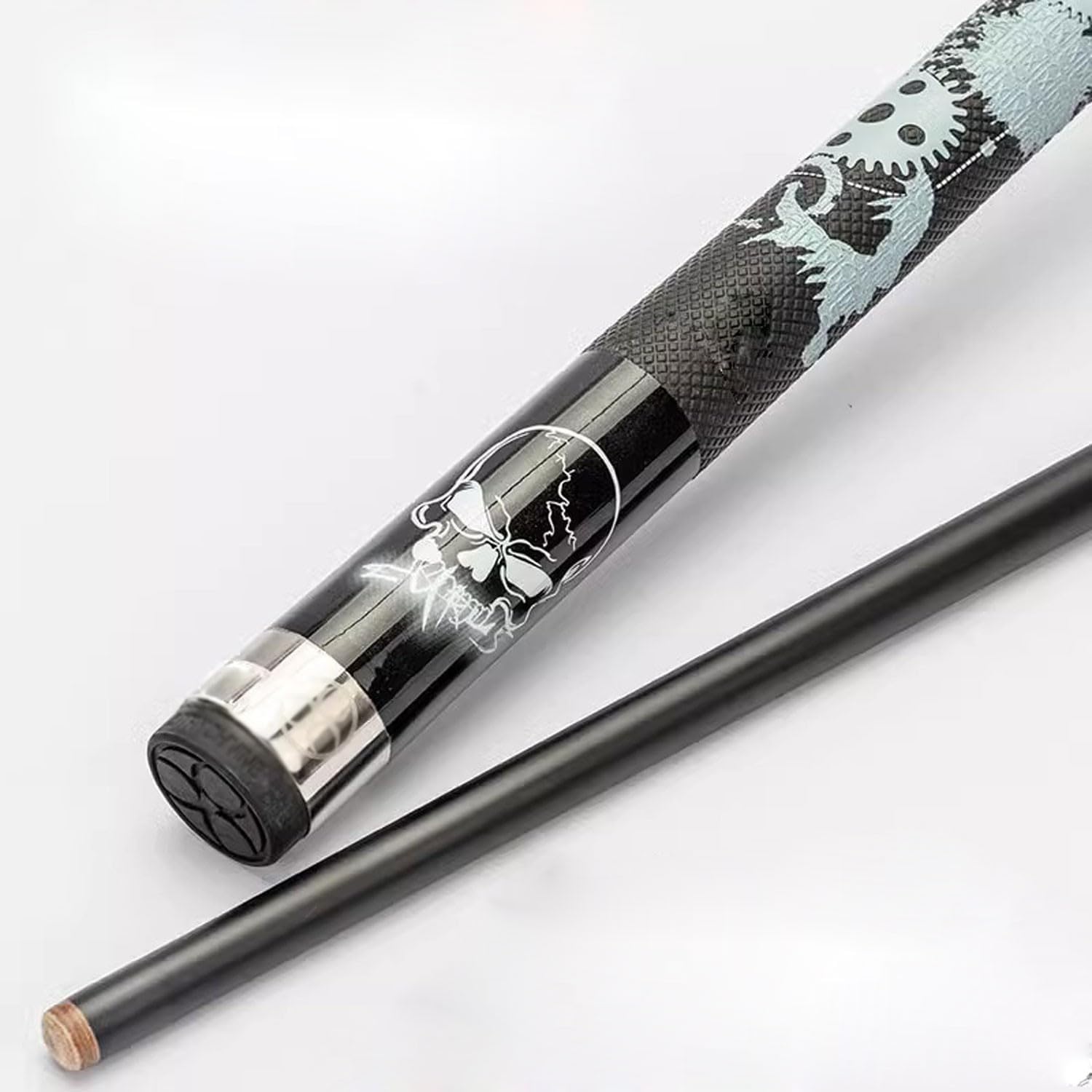 Queue De Billard Fendue 1/2 - Bâton Billard 1.45m Avec Pointes Et Craies - Pour Snooker Et Jeu - 7