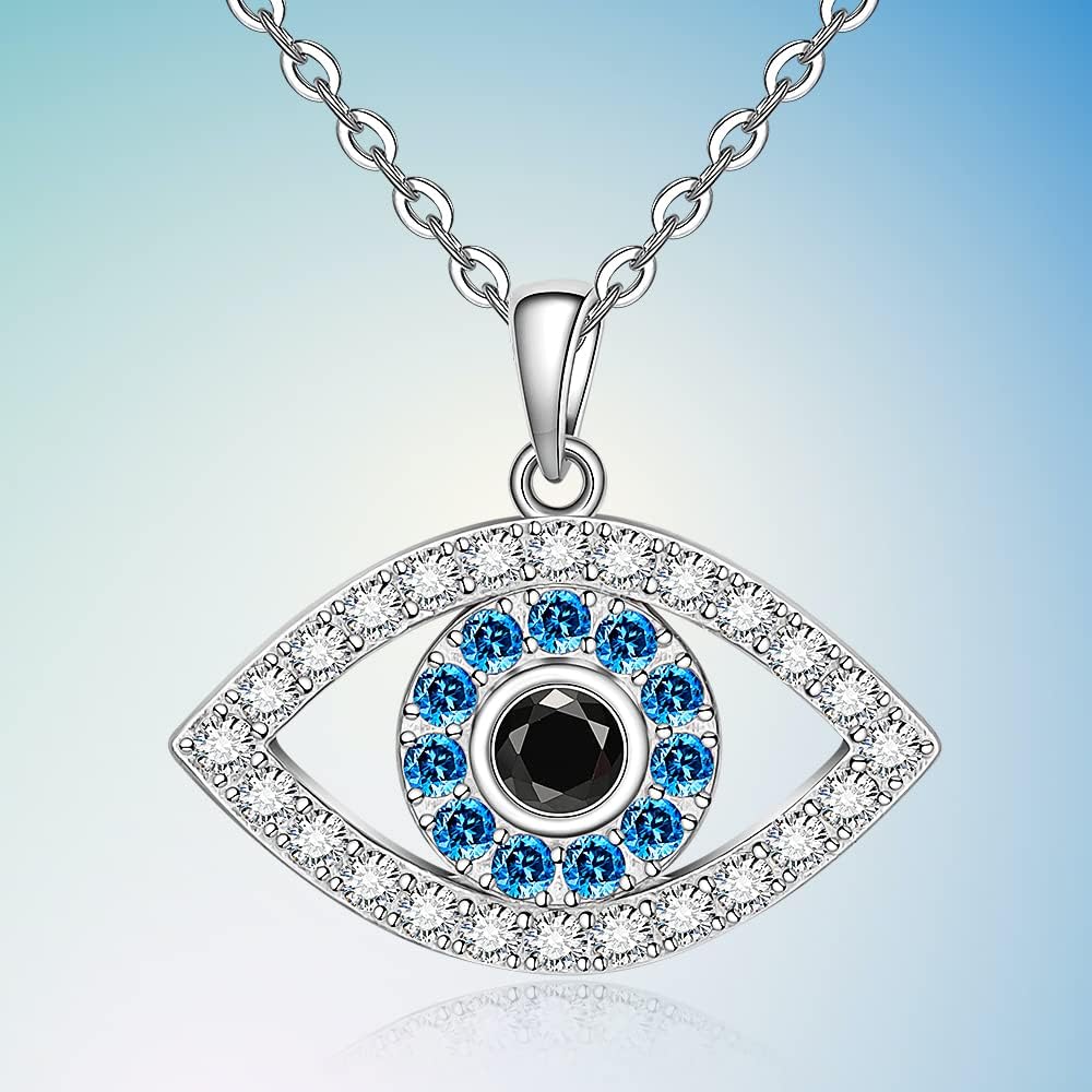 Fenthring Evil Eye Necklace Evil Eye Jewelry Blue Turkish Lucky Protection Third Nazar Amulet Necklace Pendant Jewelry Gifts - Image 5