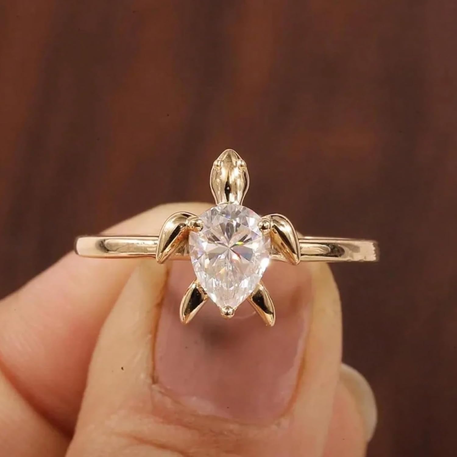 Turtle Ring for Women Gold Turtle Rings Statement Boho Fashion Rings Accessories Beach Jewelry for Women Birthday Gifts - Image 2