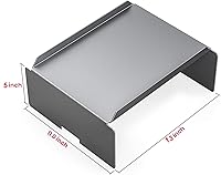 Vista 3 de Stanbroil Pieza de repuesto de difusor de deflector de calor de acero resistente para Traeger, Camp Chef y la mayoría de las demás parrillas