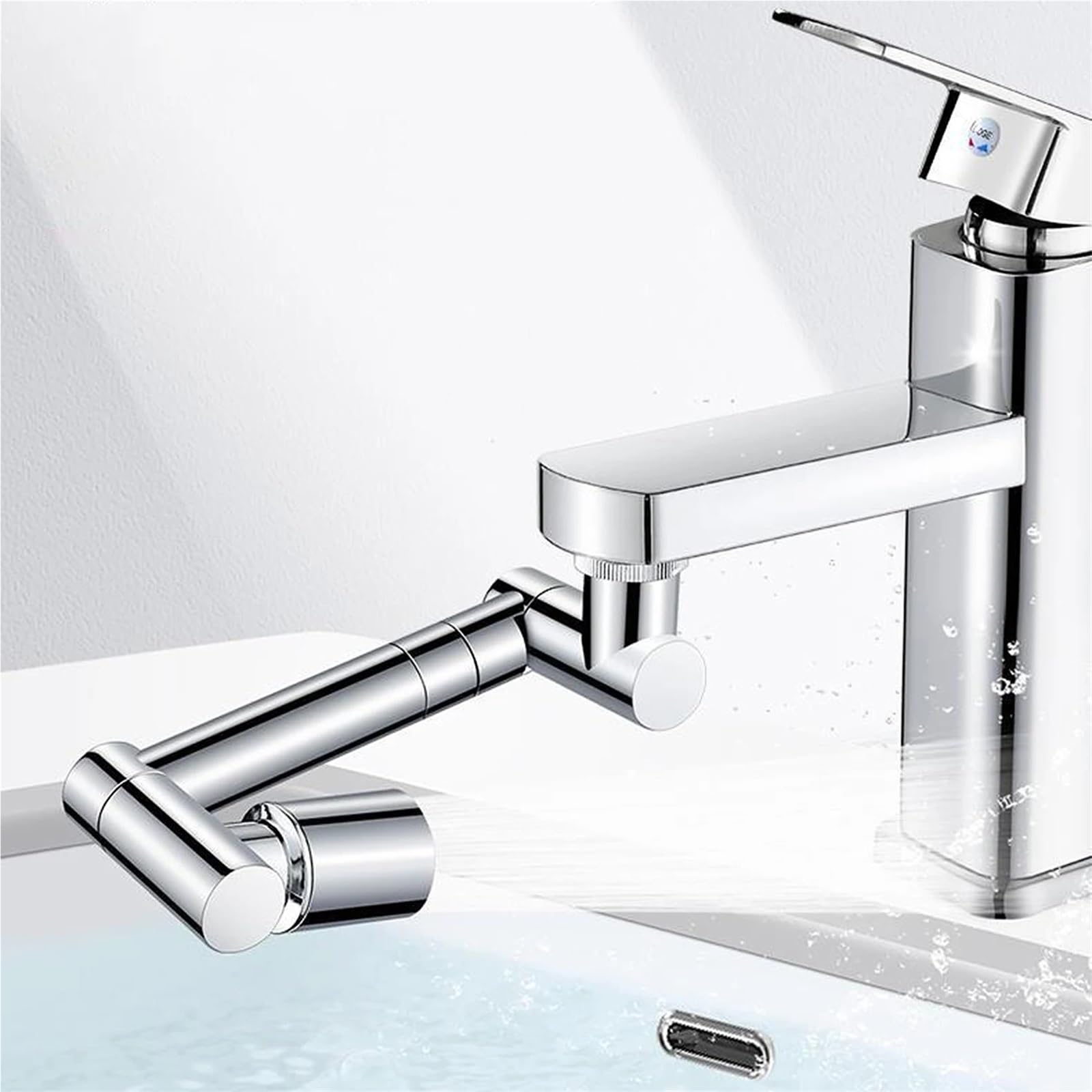 Aeratore for rubinetto con rotazione di 1440°, prolunga for da cucina, braccio robotico in metallo scalabile, ugello for, spruzzatore for acqua a risparmio energetico per Bagno
