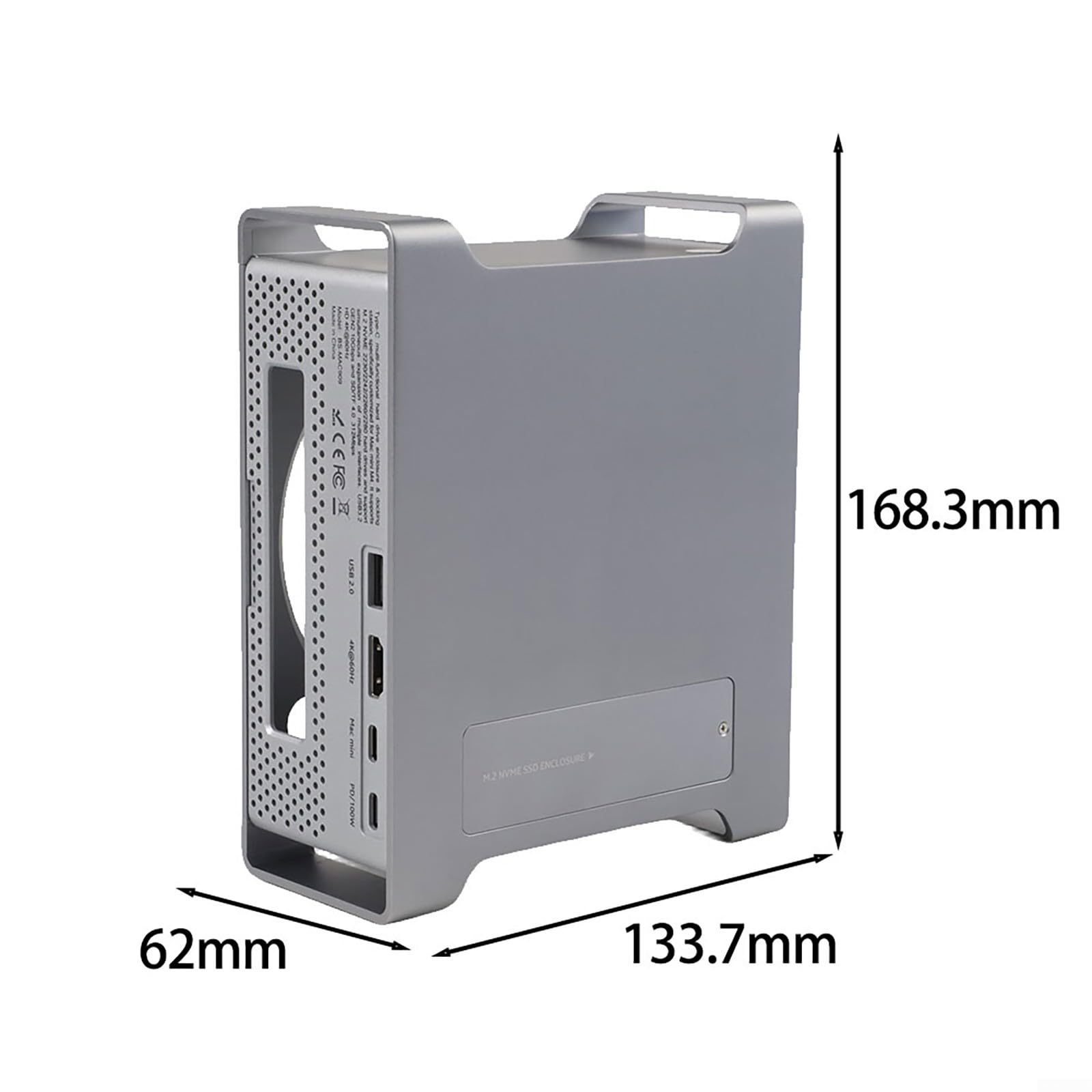 Hub para compacto 20cm para Mac para mini USB 3.2 Hub para compacto