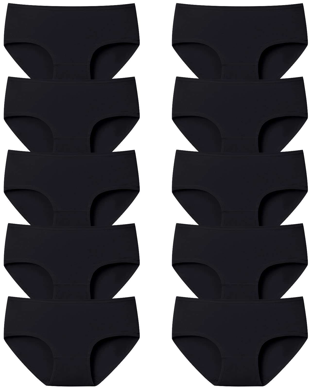 Adorel Mädchen Unterhosen Baumwolle Teenager Slips 10er-Pack