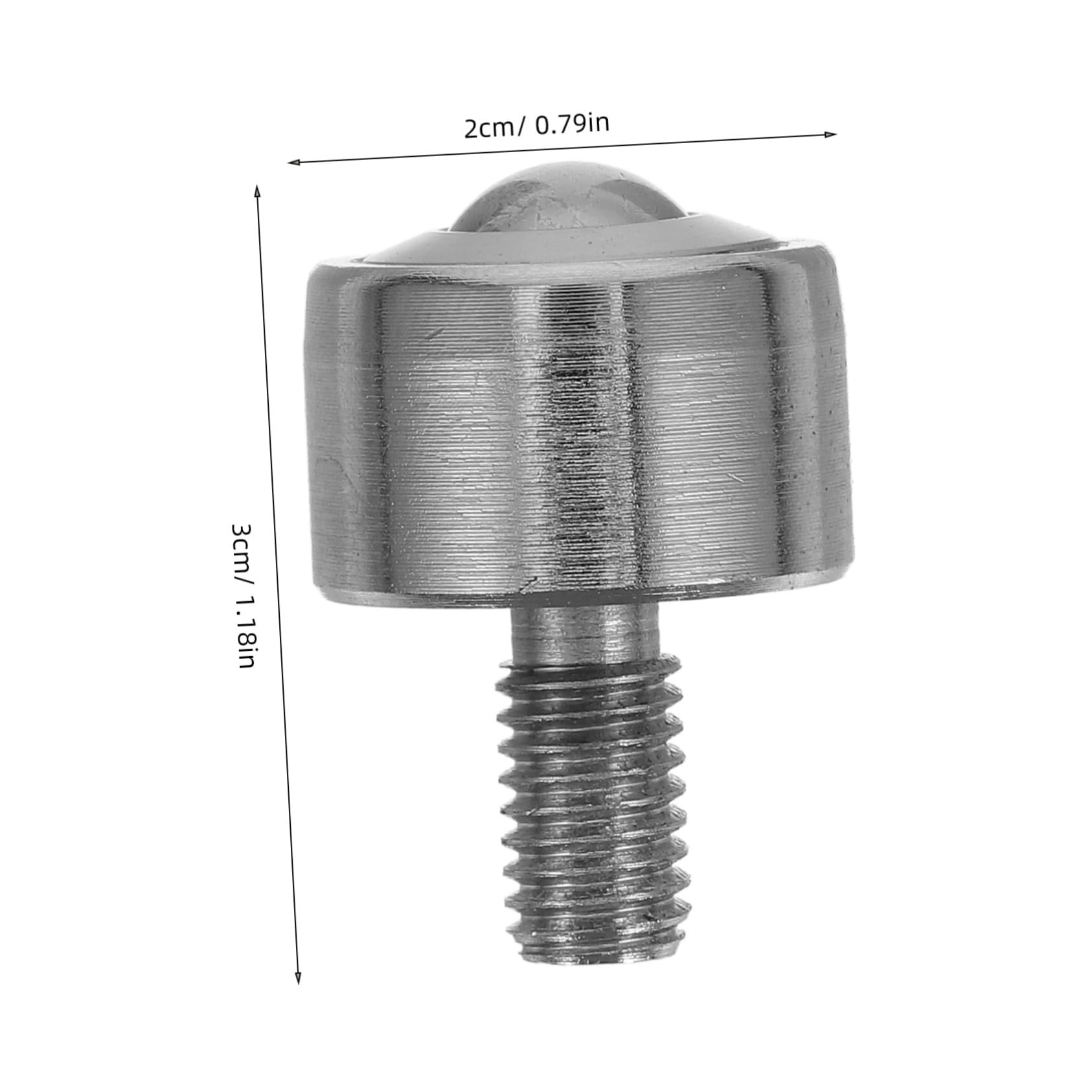 KICHOUSE High Precision Deep Groove Ball Bearing 1 Inch Threaded Caster Roller for Industrial Equipment