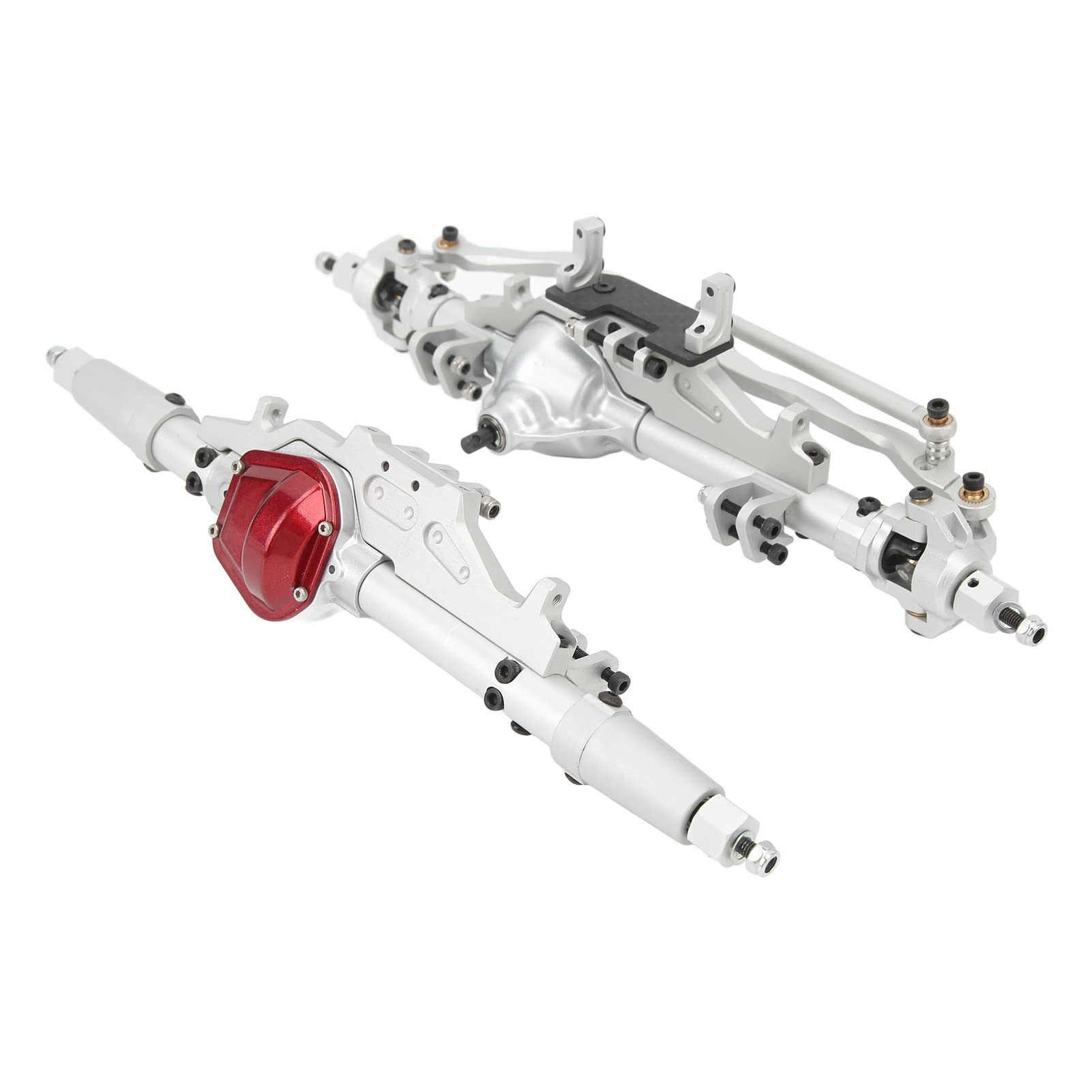 Alomejor Części Zamienne ze Stopu Aluminium Przedniej Osi Tylnej 1/10, Aktualizacja do Wraith RR10 90048, Poprawiona stabilność, Duży Prześwit Pod Pojazdem, łatwa Instalacja