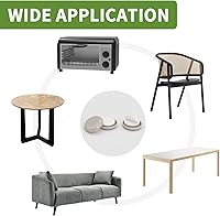 Vista 7 de Deslizadores de muebles para alfombras, 48 unidades, 1 pulgada para muebles, patas deslizantes para muebles, patas de silla, protectores de pisos