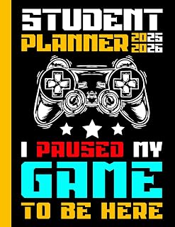 Student Planner 2025-2026 Gaming: With Weekly & Monthly Spreads, To-Do List, Habit Tracker & Homework Organizer for Middle and High School Students | ... for Video Games Lovers in Back to School