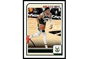 The 2023-24 Panini Hoops Giannis Antetokounmpo Milwaukee Bucks Official NBA Trading Card