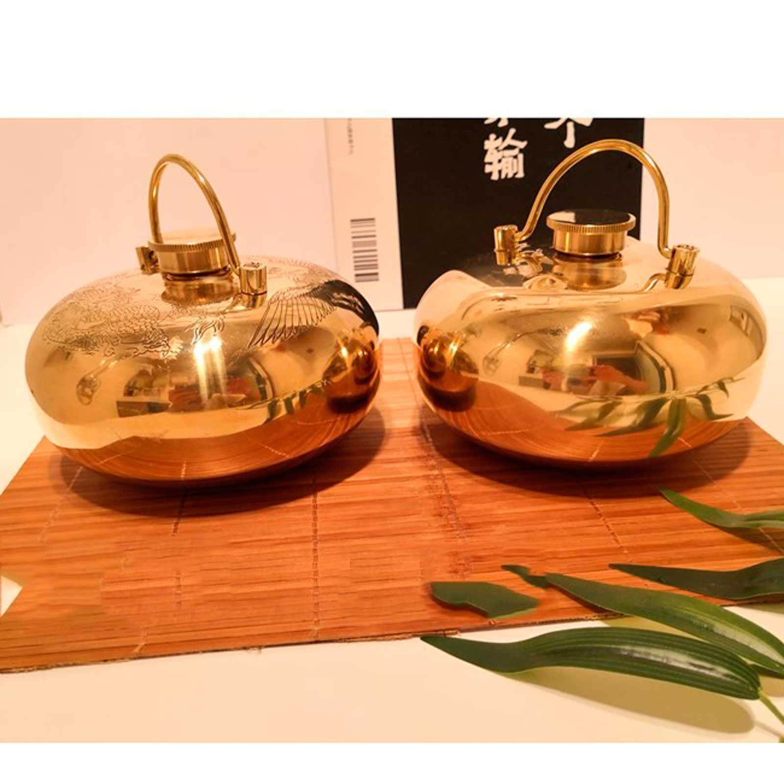 Bolsa de agua caliente con funda - Bolsa de agua caliente Botella de agua caliente de cobre con fundas extraíbles para manos y pies y calentador de cama Regalos para niños, hombres y mujeres, Her