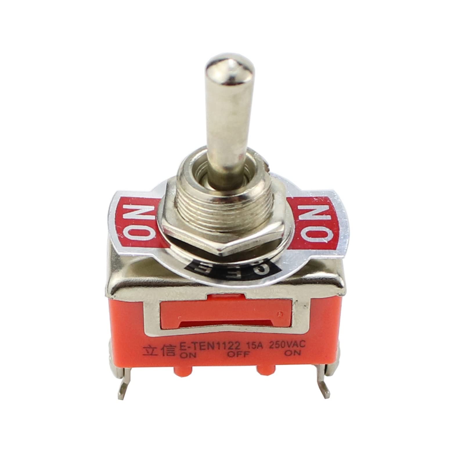 microinterruttore 1 pz E-Ten 1122 Interruttore a levetta 3 piedi Interruttore a bilanciere a 3 velocità Interruttore a bilanciere