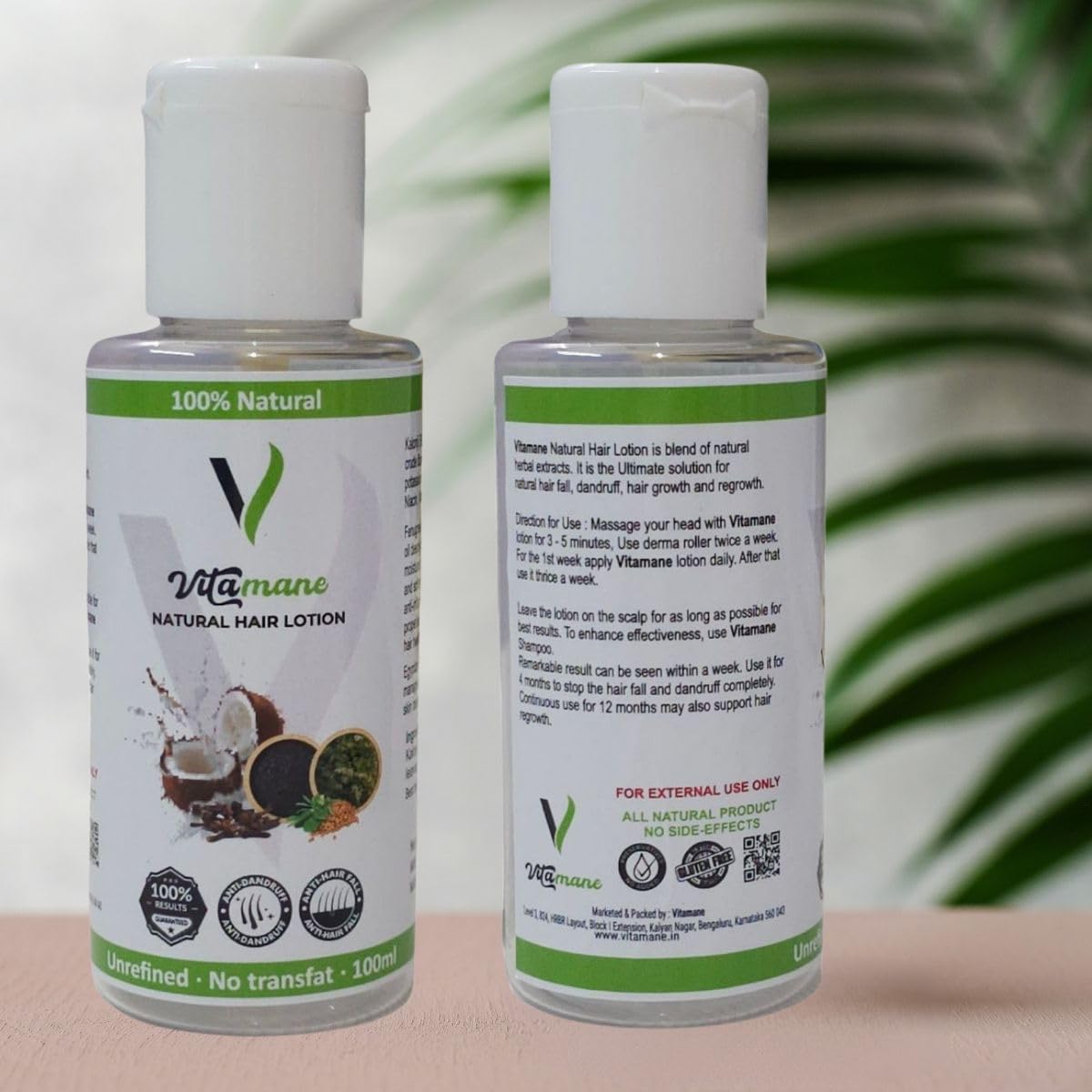 Hair lotion for hair health by vitamane for men and women