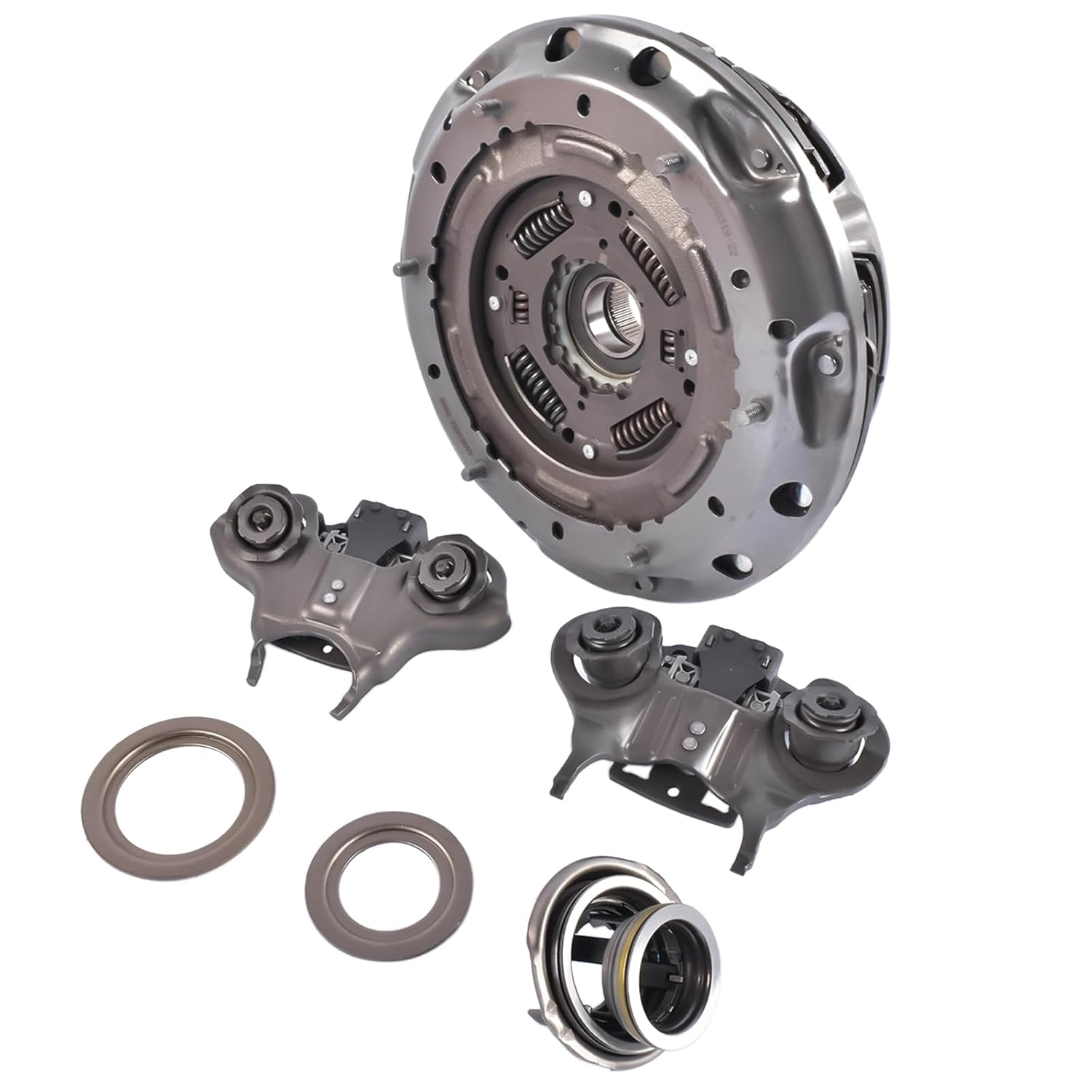 Transmission Clutch Pressure Plate and Clutch Fork Kit Direct Replacement Compatible with CA6Z7515J CA6Z7515K CA6Z-7515-J FA6Z7B546A F1FZ7B546B for Select Manual Transmission Applications