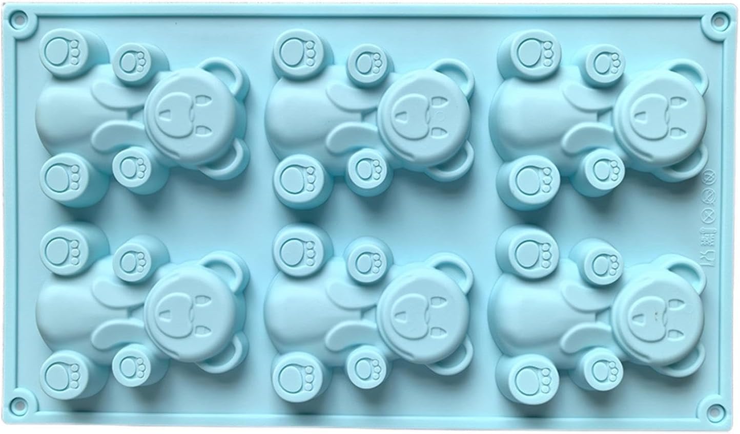 Silicone Bear Mold for Baking, Chocolate, Candy, Cute Teddy Bear Shaped Molds Non-Stick, Flexible, Silicone Trays for Kids Treats, Crafts & More (Multicolor)-image-31