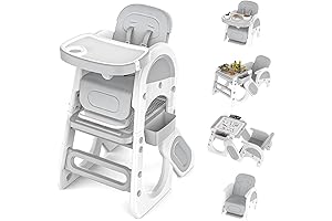 Rabbit Rustler High Chair: Multifunctional Learning Platform for Growing Tots