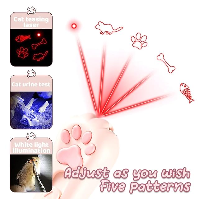 Foto 4 de 8 de HTGWCG 3 in 1 Juguetes para Gatos Juguetes, Juguete eléctrico Inteligente de Movimiento automático