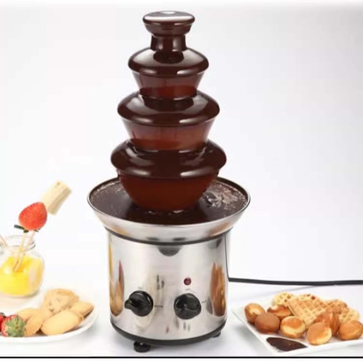 Chocolate Fountain, Party Chocolate Melter, Chocolate Fondue Fountain, Suitable for Parties, Weddings2Grid
