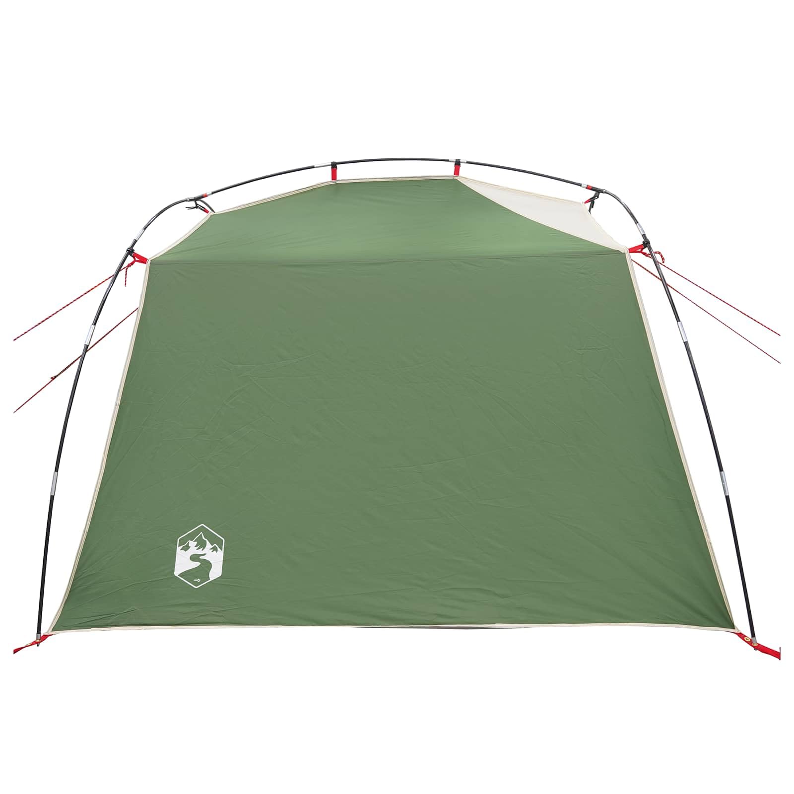 Tunnelzelt Grün 4-Personen 185T Polyester mit PU-Beschichtung, wasserdicht, Winddicht, leicht und kompakt für Camping, Wandern, Festival und Outdoor-Ausrüstung