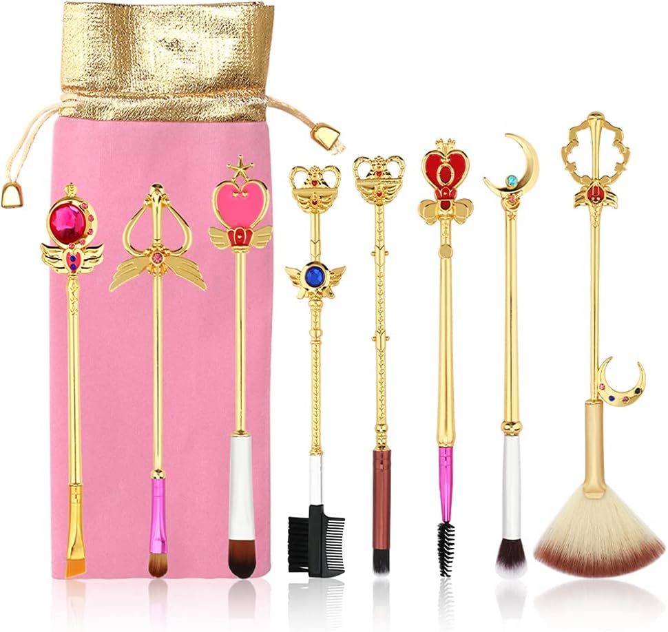 8pcs Makeup Brushes Set,WeChip Brushes Sailor Cosmetic Brush Tool for Eyebrow Face Powder Foundation Blending Blush Concealer